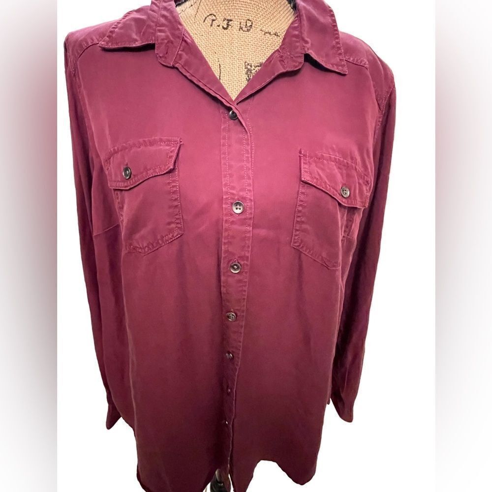 Torrid Burgundy Botton Down Shirt